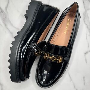 Sam Edelman Circus Black Loafers Size 8.5